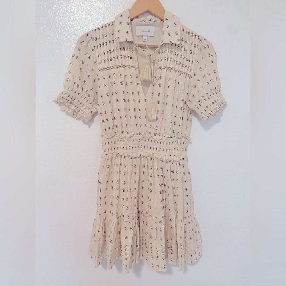 Cleobella Kellen Floral Organic Cotton Minidress Size XS